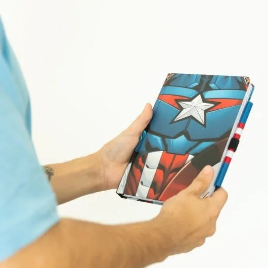 Marvel Notebook with Pen – Captain America Uniform A5 5