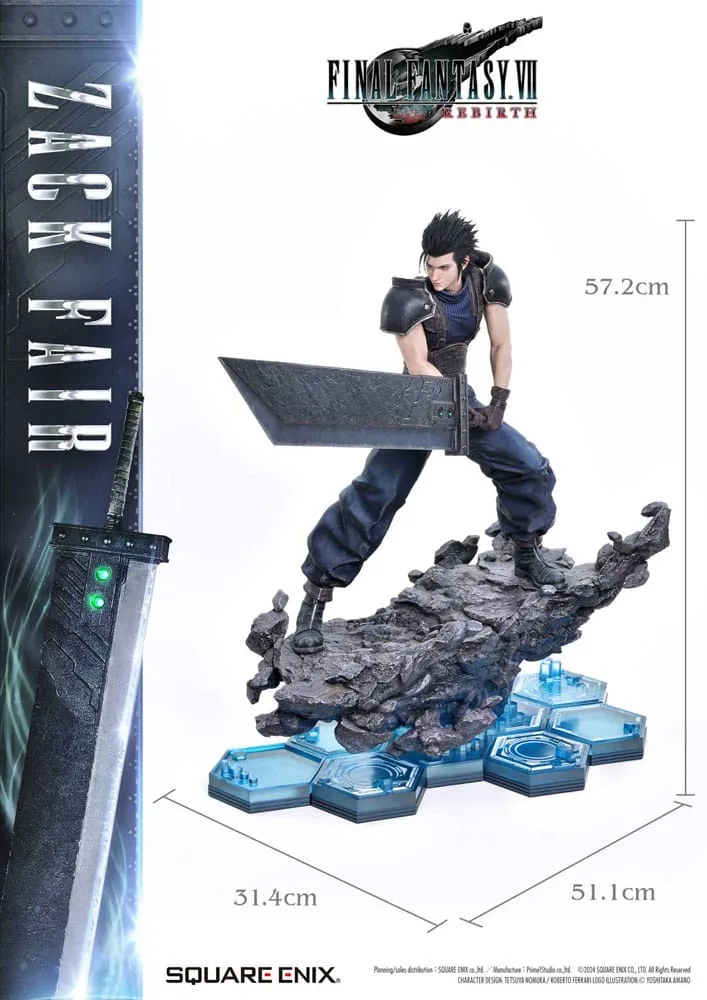 Final Fantasy VII Rebirth Statue – Zack Fair 1/4 Scale 57 cm 3