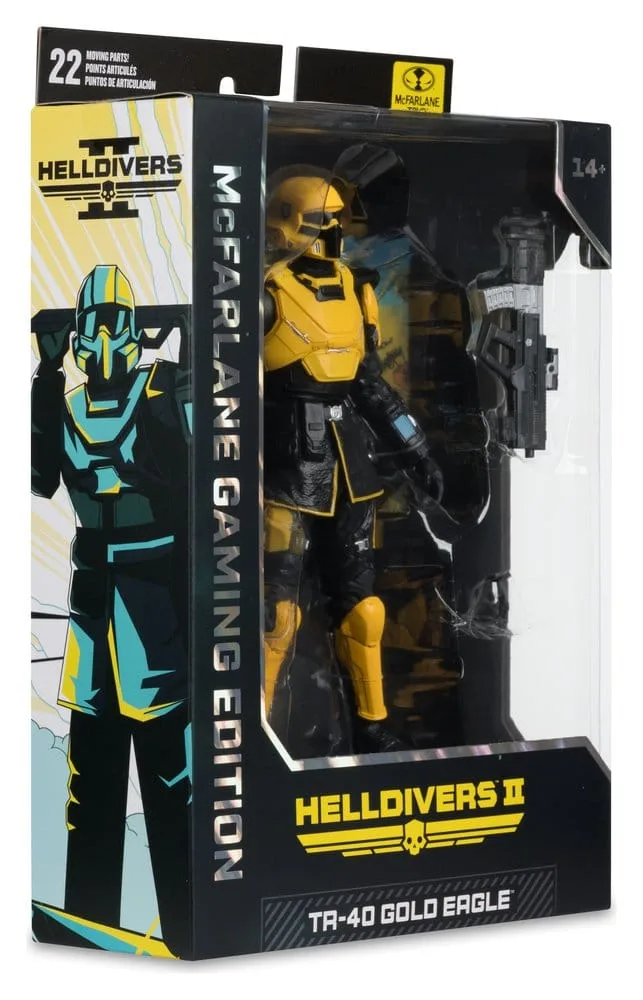 Helldivers II Action Figure – T4-40 Gold Eagle 18 cm 8