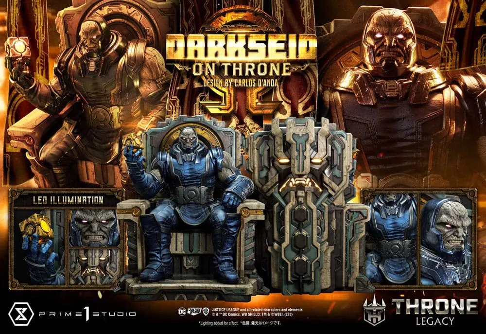 Justice League Beeld – Darkseid op troon Deluxe Bonus 65 cm 2