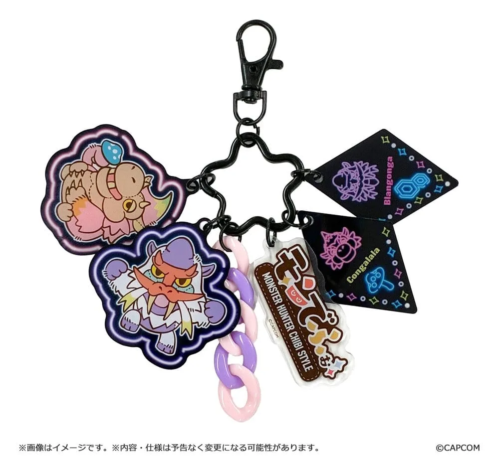 Monster Hunter Acrylic Keychain – Chibi Blangonga and Congalala
