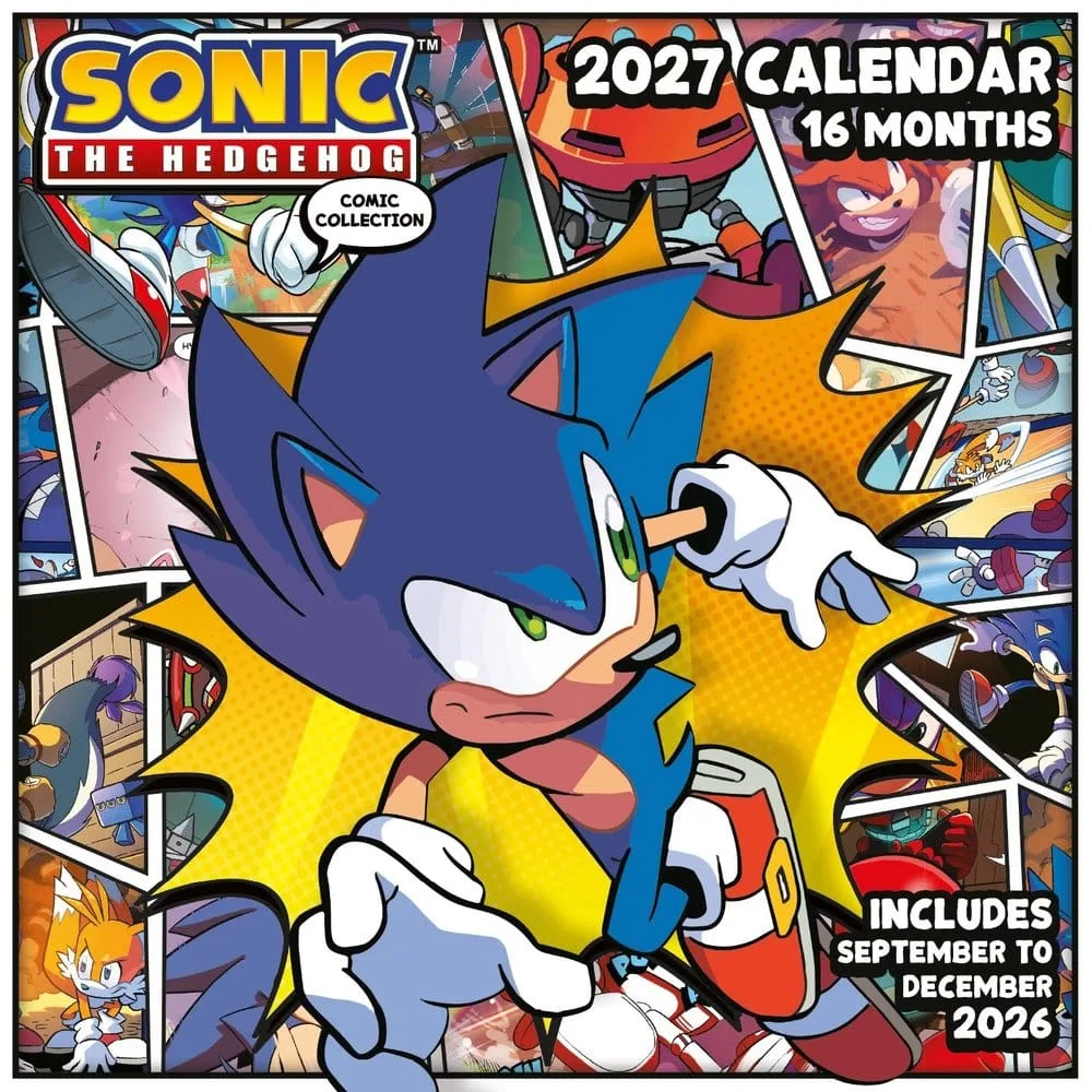 Sonic the Hedgehog Wall Calendar – 2027 Square 30 x 30 cm