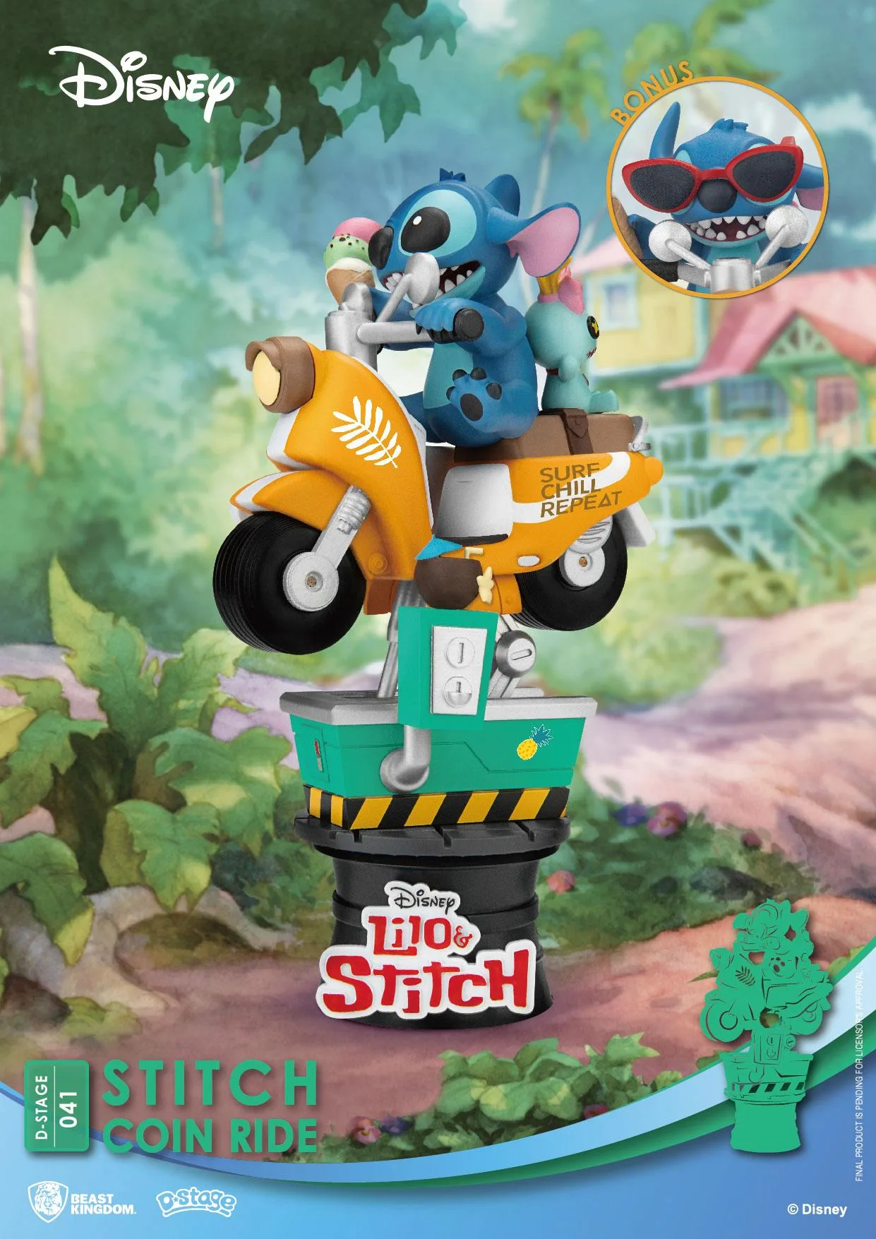 Disney diorama – Stitch Coin Ride D-Stage 16 cm 2