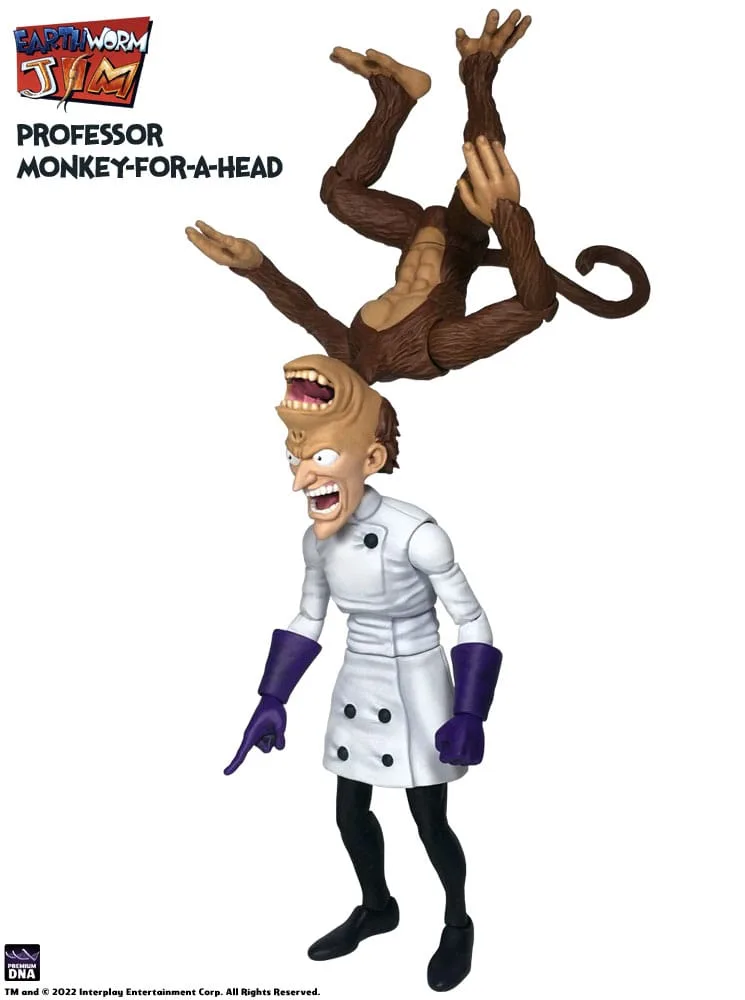 Earthworm Jim Action Figure – Professor Monkey-For-A-Head 28 cm 3