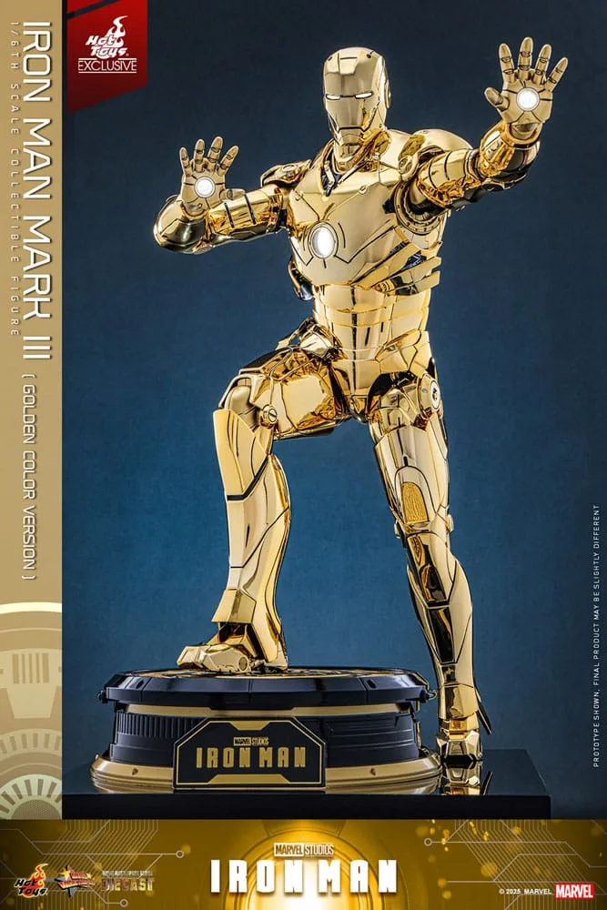 Iron Man Action Figure – Mark III Gold Version 1/6 33 cm 6