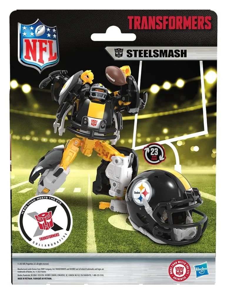 Transformers x NFL Figure – Steelers Steelsmash 14 cm 15