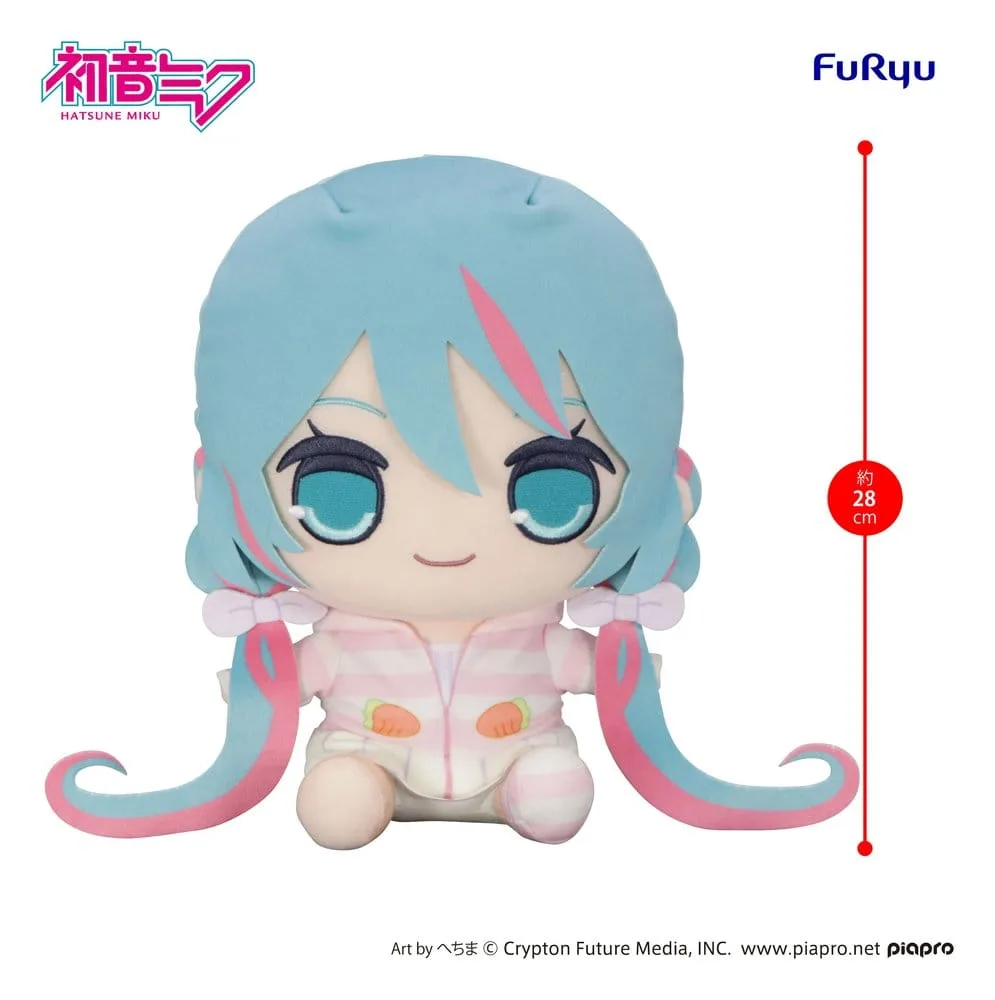 Hatsune Miku Plush – Kyurumaru Rabbit Ear Hood Pajama 28 cm 2