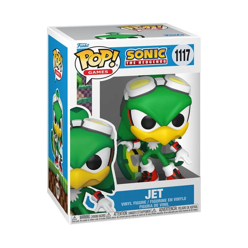 Sonic the Hedgehog Pop Figure – Jet the Hawk with Board 9 cm 2