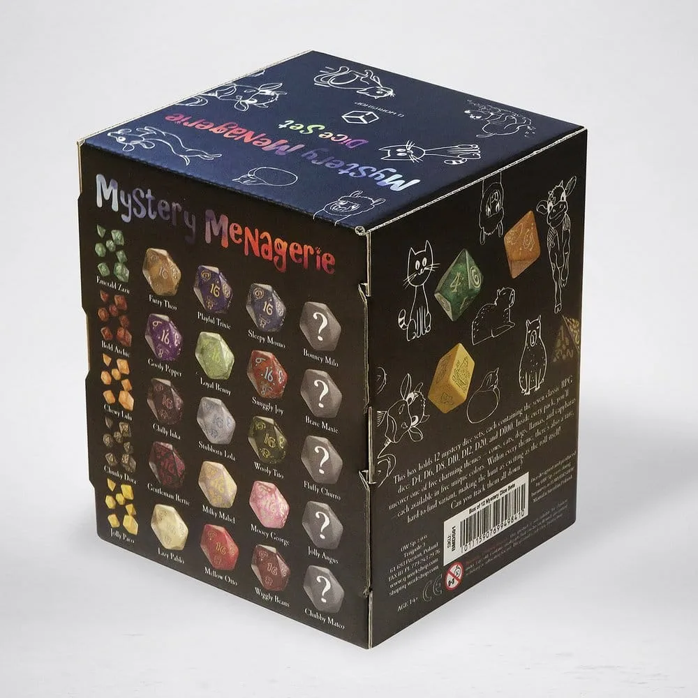 Mystery Menagerie Dice Box – Q Workshop 12 Sets 2