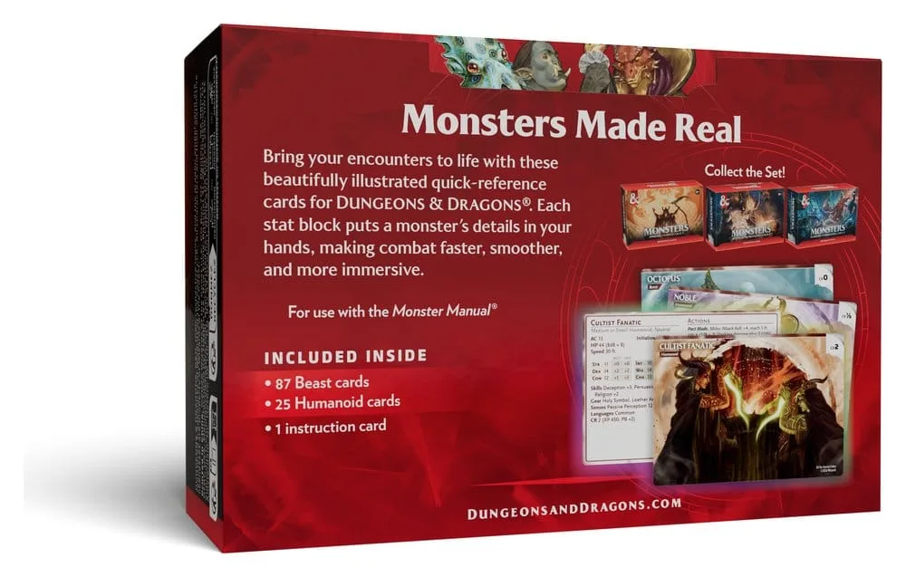 Dungeons & Dragons Reference Cards – Animals and NPCs English 2