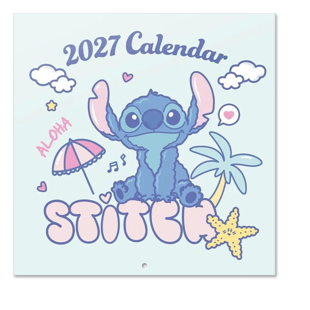 Disney Stitch Wall Calendar – 2027 with Poster 29.5 x 29.5 cm