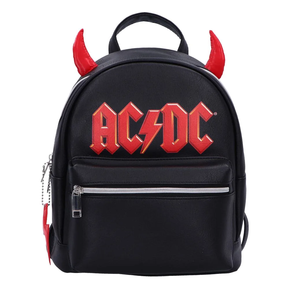 AC/DC Backpack – Red Logo and Devil Horns