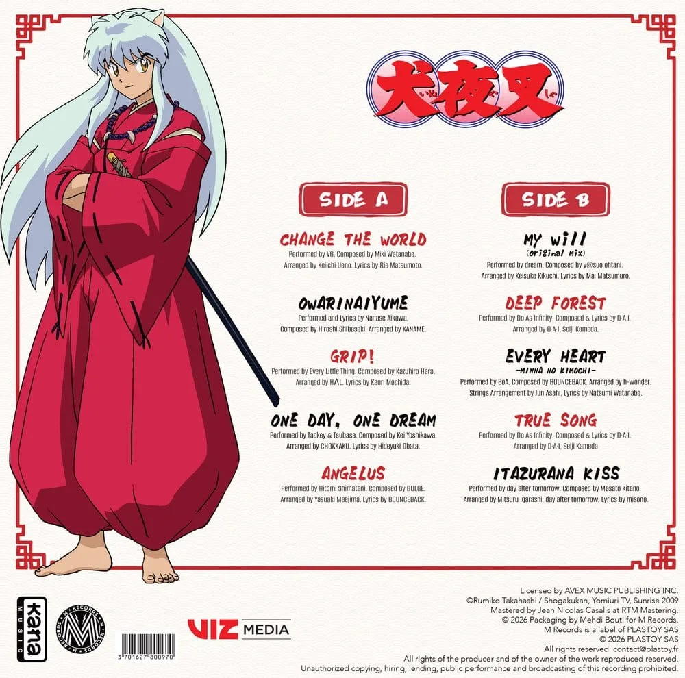 InuYasha Vinyl Record – Music Collection 2
