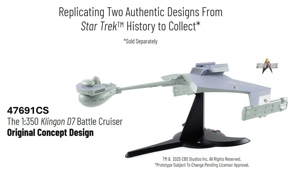 Star Trek Replica – Klingon D7 Original Concept Design 66 cm 2