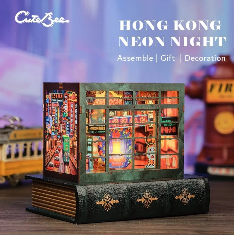 Hong Kong Book Nook – CuteBee Neon Light 13 x 17 cm 14