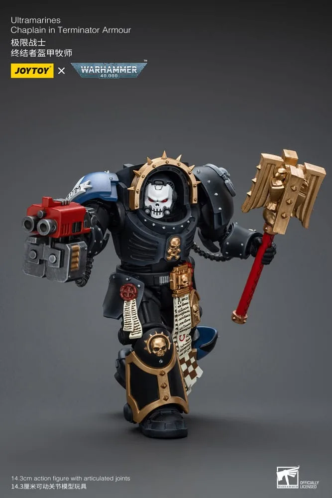 Warhammer 40k Action Figure – Ultramarines Chaplain 1/18 12 cm 9
