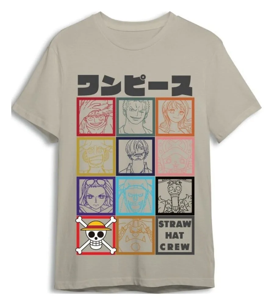 One Piece T-Shirt – Straw Hat Crew Sand Size XXL
