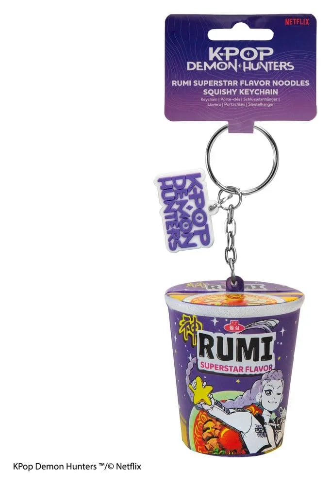 KPop Demon Hunters Squishy Keychain – Rumi Superstar Noodles 2