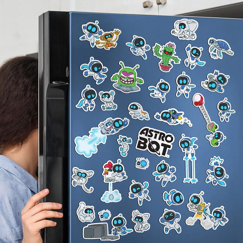 Astro Bot Fridge Magnets – 26-Piece Set