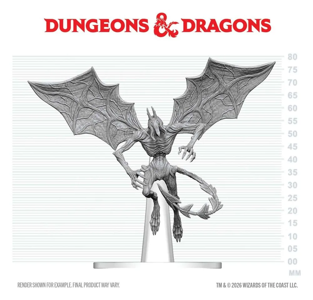 Dungeons & Dragons Miniature – Unpainted Nightgaunt 8 cm 3