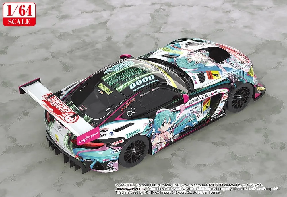 Hatsune Miku Model Car – AMG 2019 SUPER GT 1/64 7 cm 3