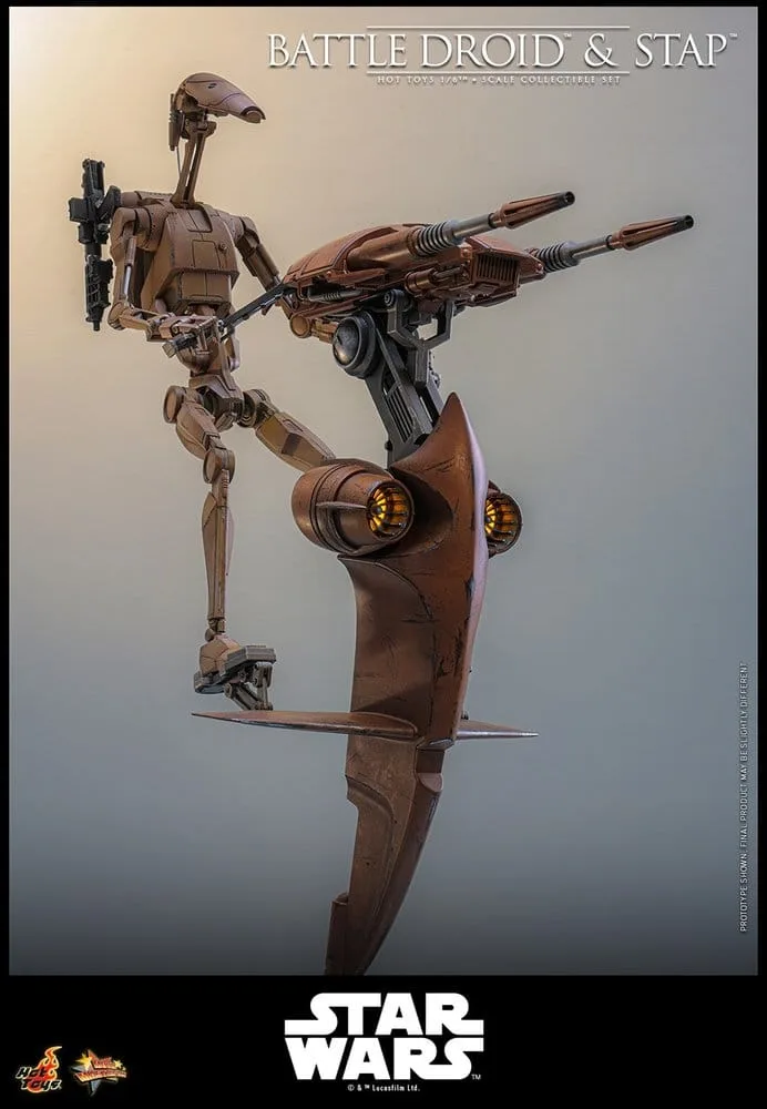 Star Wars Action Figure Set – Battle Droid and STAP 1/6 32 cm 11