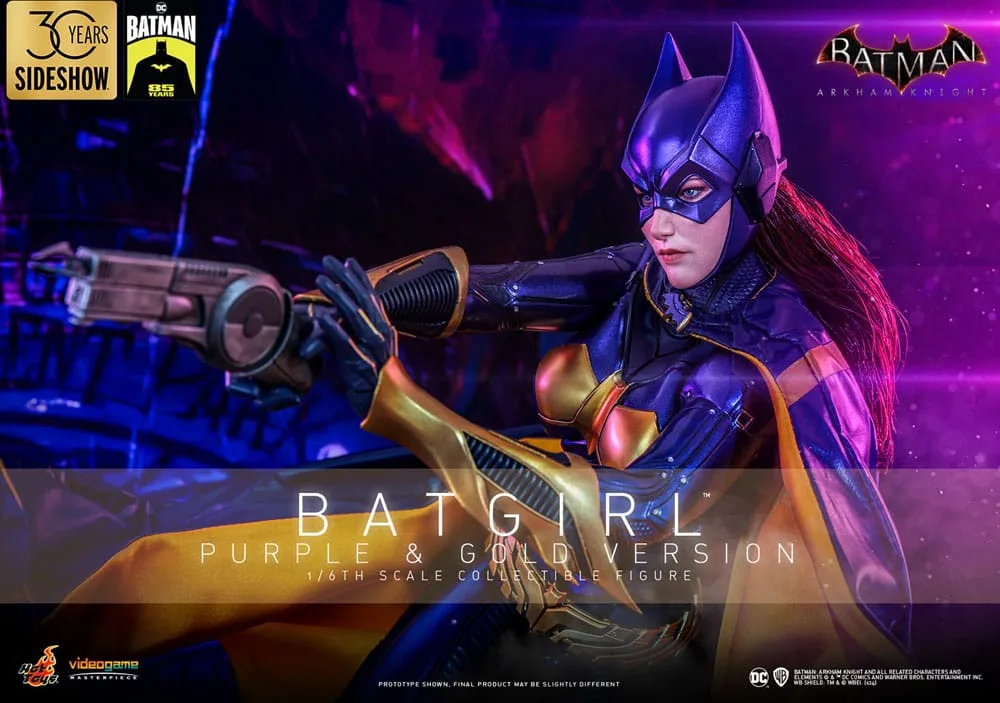 Batman Arkham Knight Action Figure – Batgirl Purple and Gold 30 cm 6
