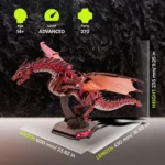 Ugears houten modelbouwpakket – Firestorm Dragon 43 cm 2
