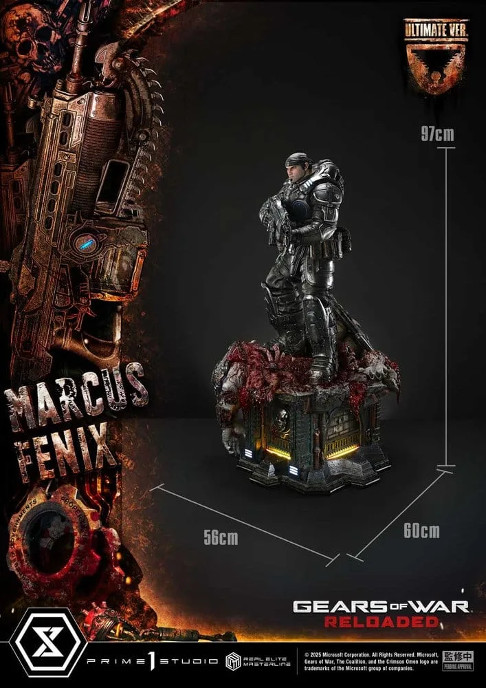 Gears of War Reloaded Statue – Marcus Fenix Ultimate 97 cm 9