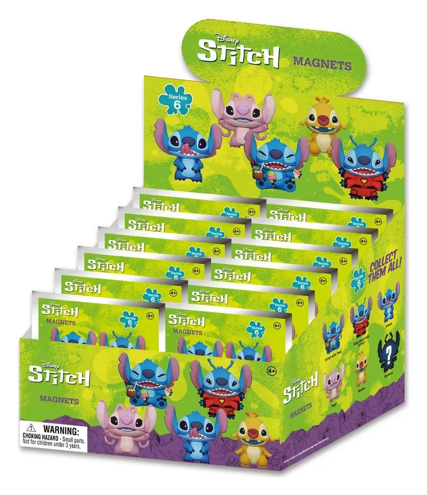Lilo & Stitch 3D Magnets – Series 6 Display of 12 Blind Packs