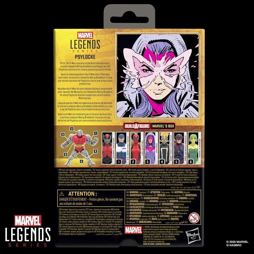 Marvel Legends Action Figure – Psylocke Box BAF 15 cm 15