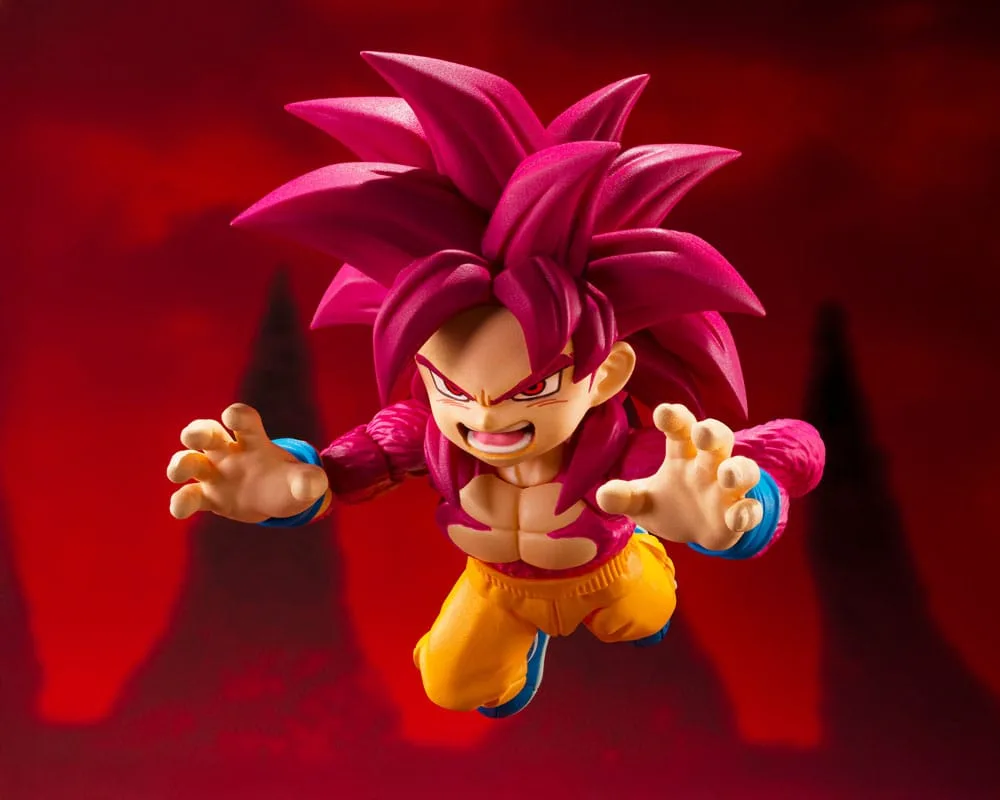 Dragon Ball Daima Action Figure – Super Saiyan 4 Goku Mini 8 cm 3