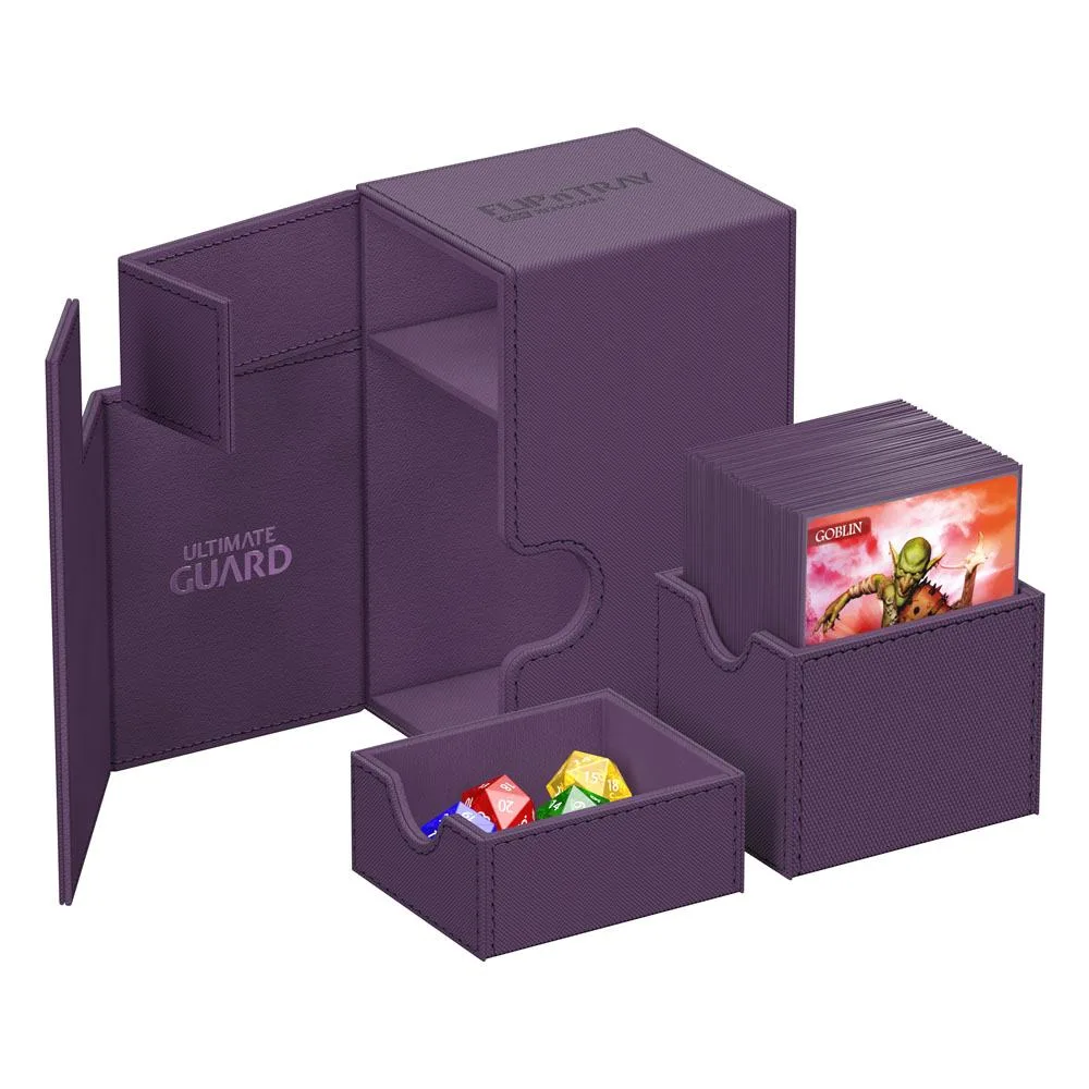Ultimate Guard Deck Box – Purple Flip’n’Tray 80+ Xenoskin 4
