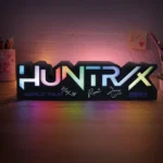 KPop Demon Hunters Lamp – Huntr/x Logo 4
