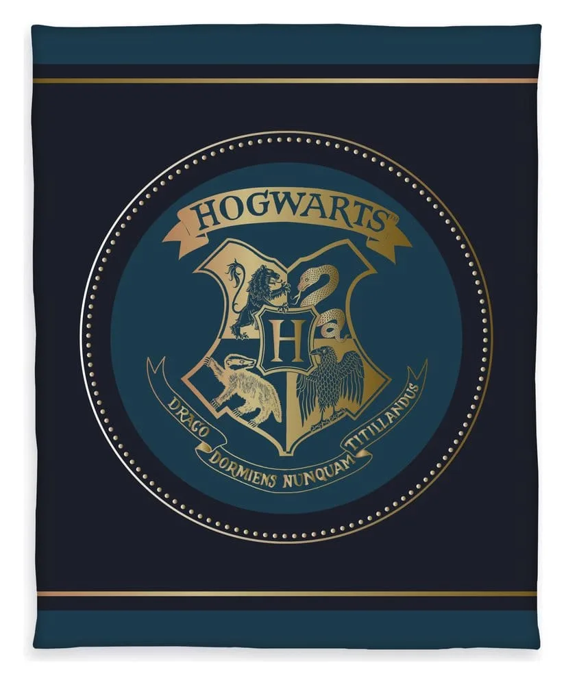 Harry Potter Fleece Blanket – Hogwarts Crest 130 x 160 cm