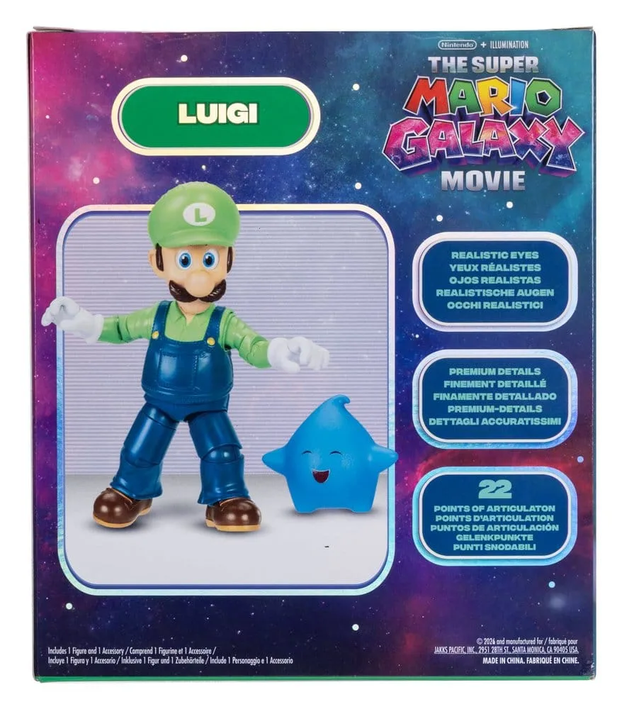 The Super Mario Galaxy Movie actiefiguur – Luigi met Luma 13 cm 5