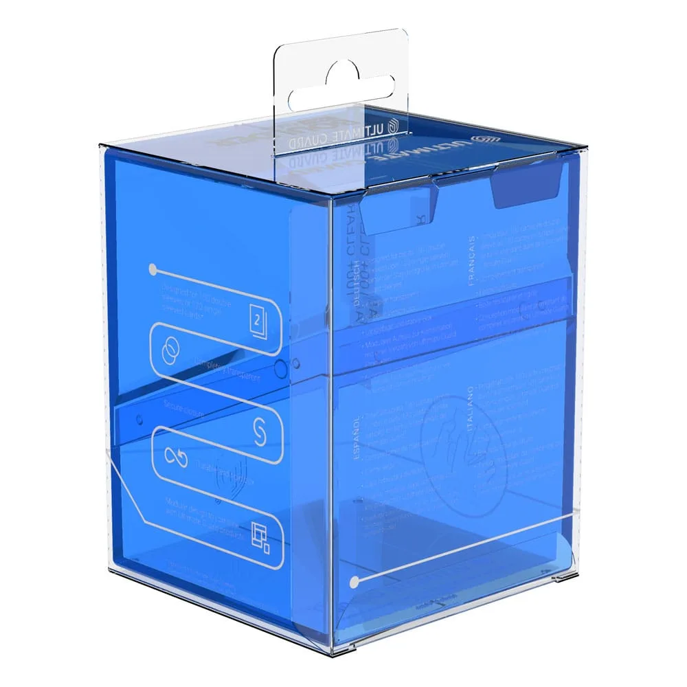 Ultimate Guard Deck Box – Boulder 100+ Clear Sapphire 10
