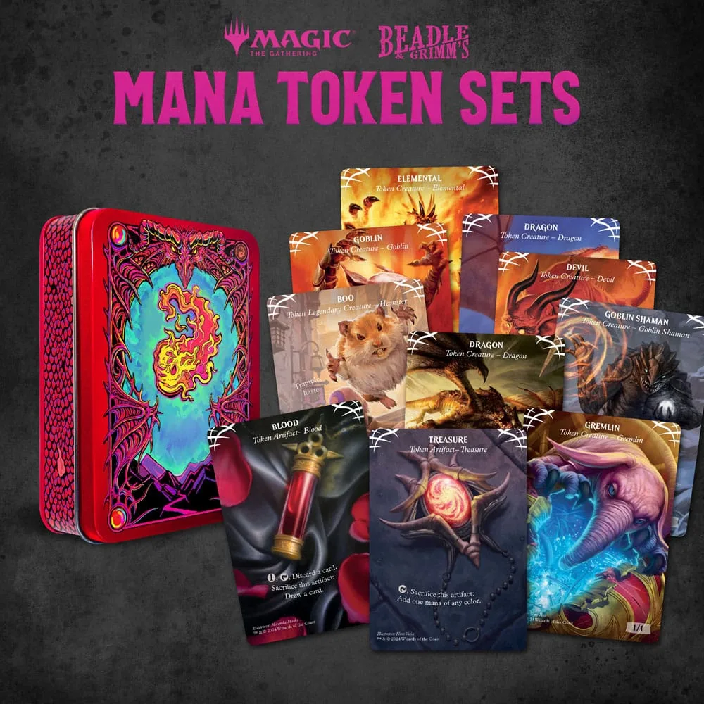 Magic the Gathering Dice and Token Pack – Red Mana 3