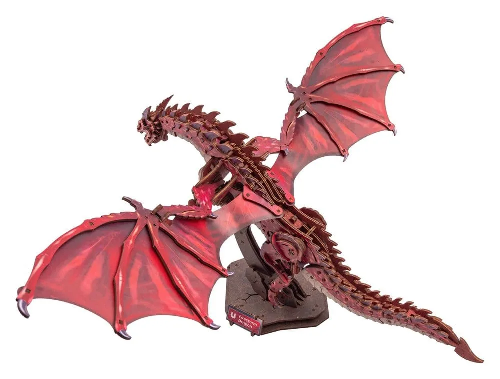 Ugears houten modelbouwpakket – Firestorm Dragon 43 cm 10