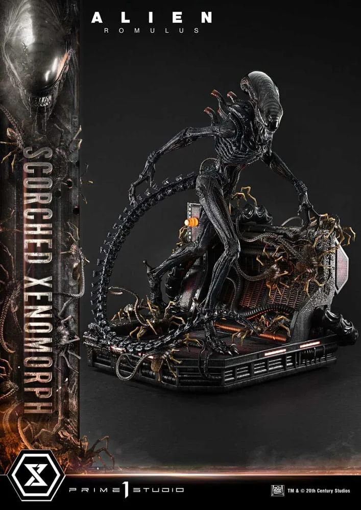 Alien Romulus Statue – Scorched Xenomorph 98 cm 7