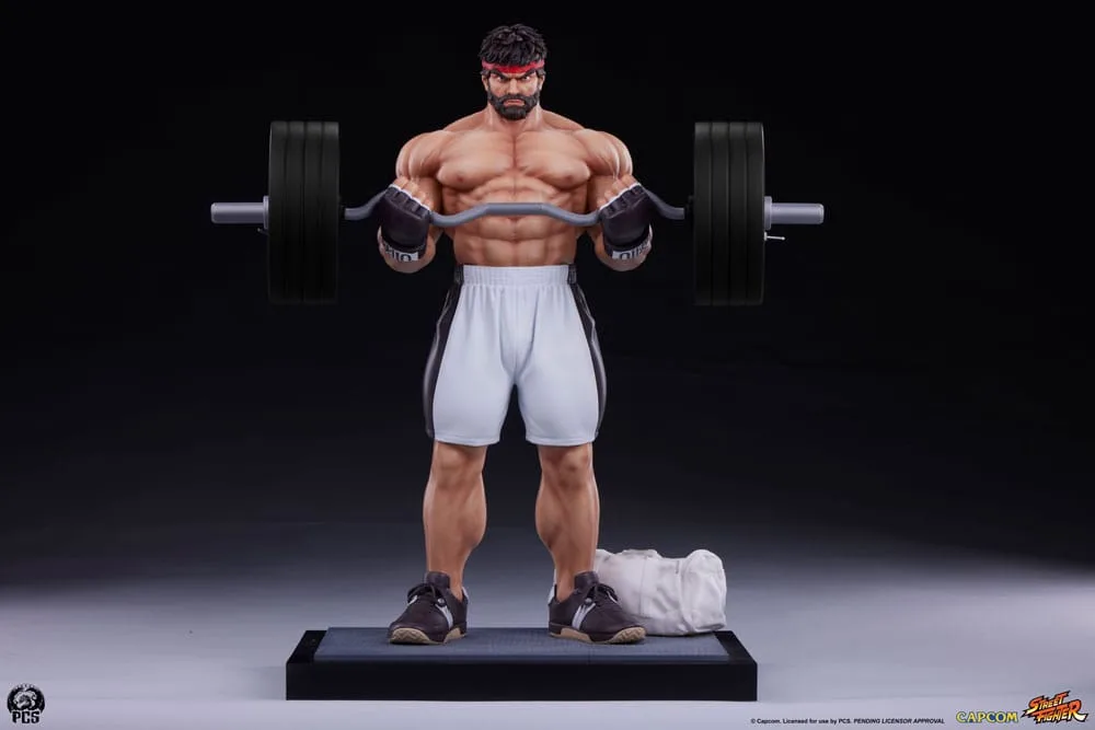 Street Fighter Statue – Ryu Battle Edition Powerlifting 53 cm
