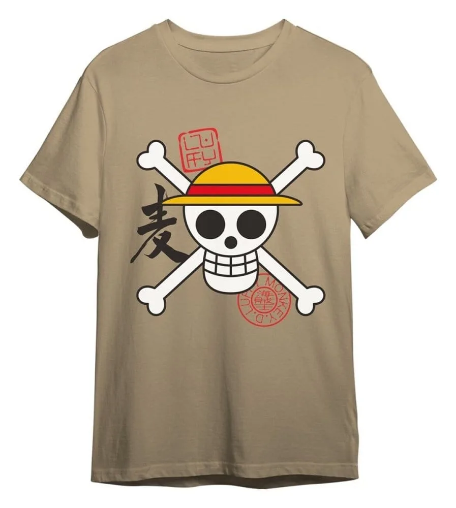 One Piece T-Shirt – Skull Sand Size L