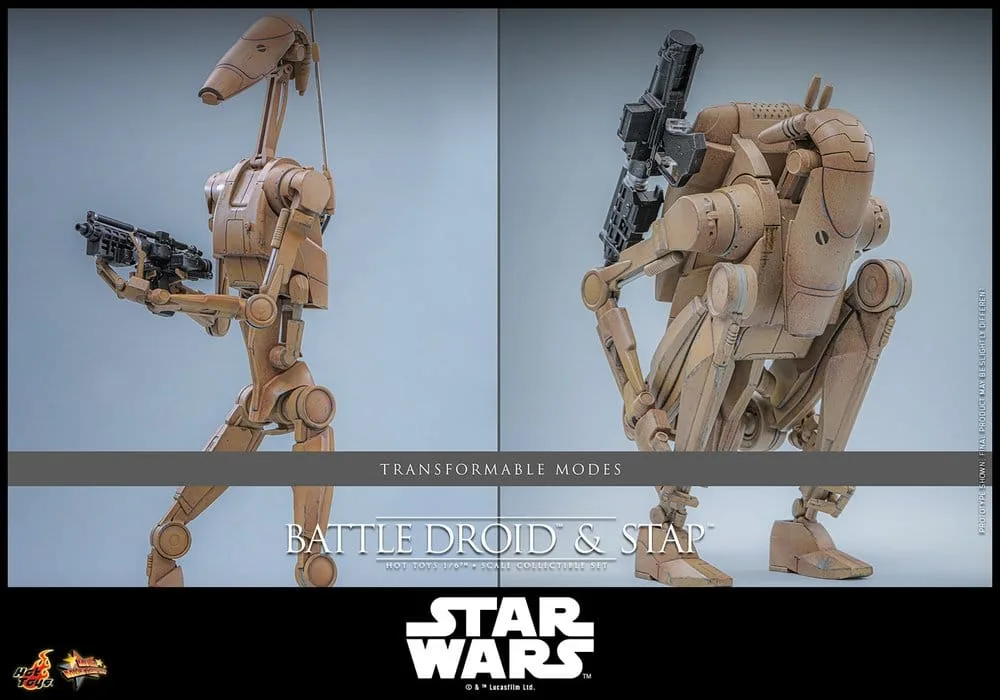 Star Wars Action Figure Set – Battle Droid and STAP 1/6 32 cm 14