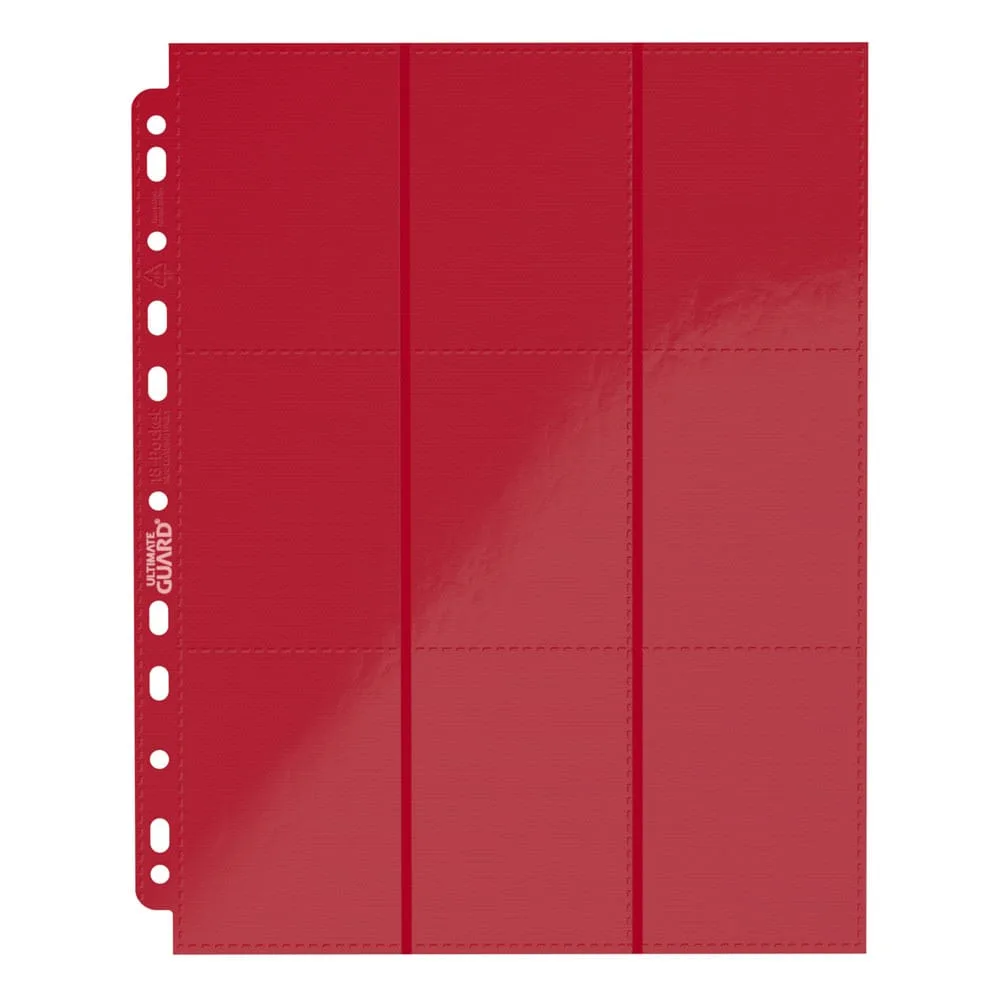 Ultimate Guard Binder Pages – Red 18-Pocket Side-Loading 10-Pack 6