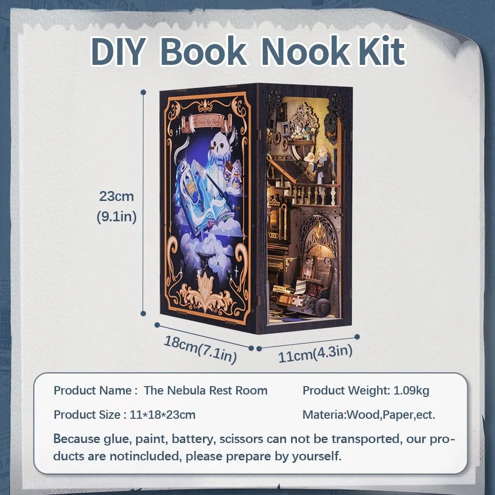 Book Nook Bouwpakket – Nebula Common Room 23 x 11 cm 15