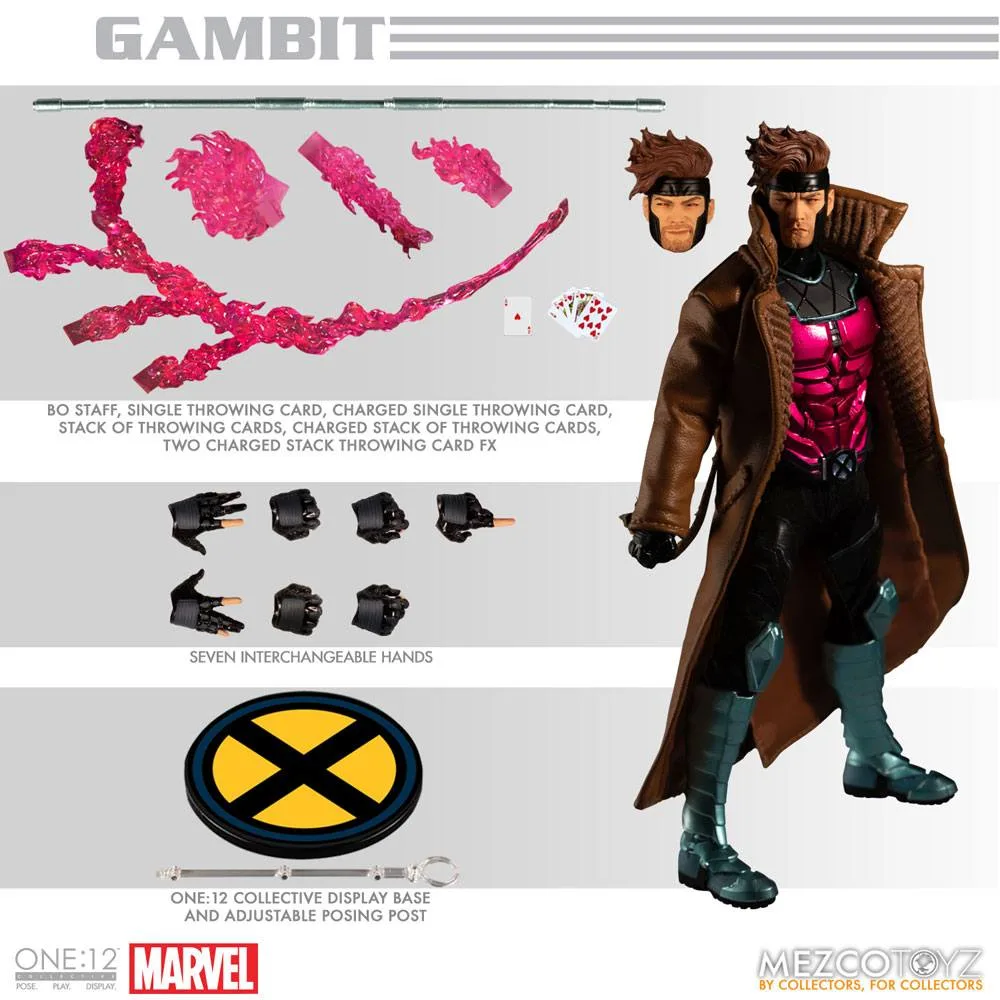 Marvel Action Figure – One:12 Collective Gambit 17 cm 4