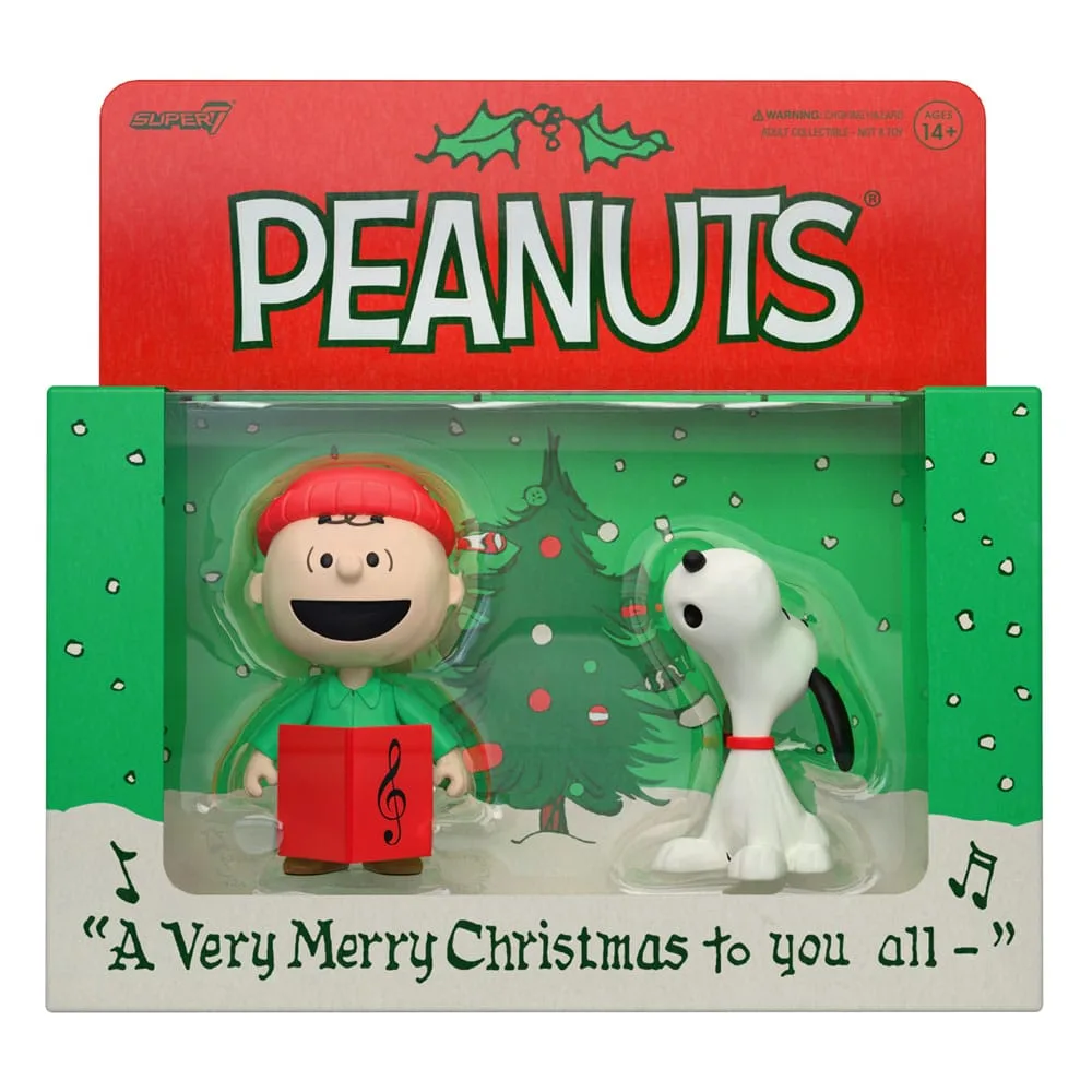 Peanuts Action Figures – Brown and Snoopy Caroling 2-Pack 10 cm 3