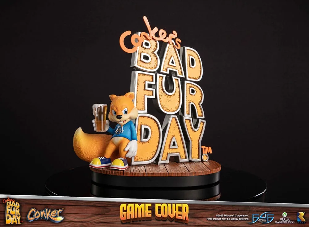 Conker’s Bad Fur Day Statue – Game Cover 45 cm 9