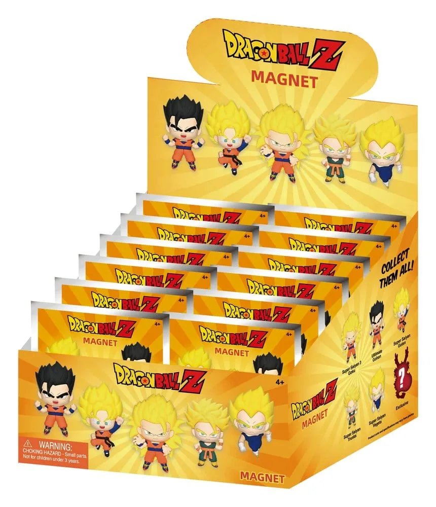 Dragon Ball Z Foam Magnets – Series 1 Display of 12 Blind Bags