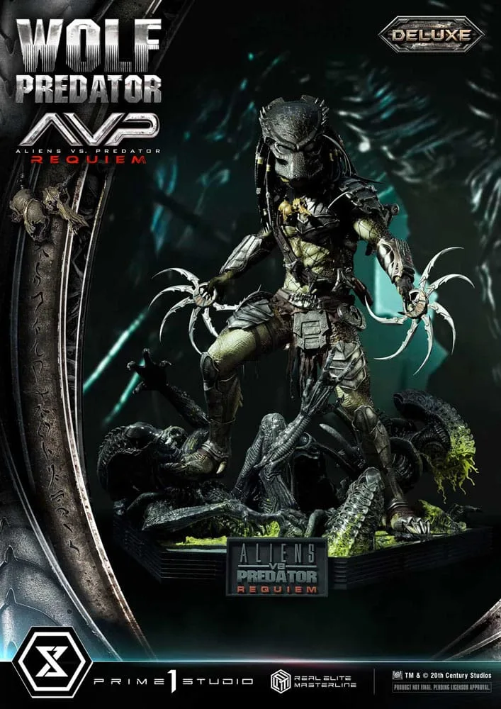 Alien vs. Predator Statue – Requiem Wolf Predator Deluxe 95 cm 15